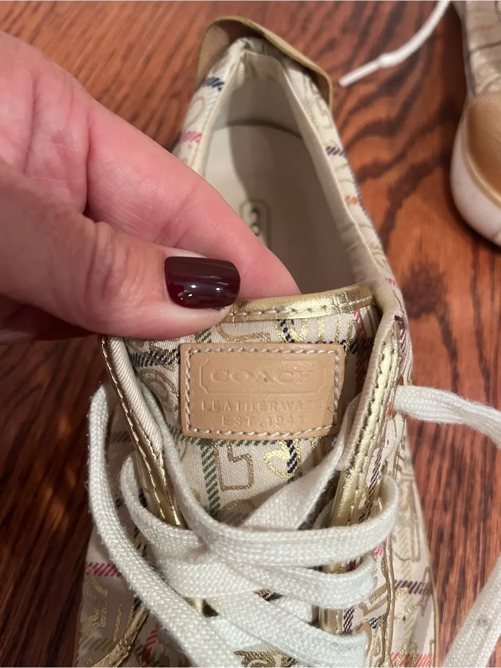Coach Lowline Signature Canvas Sneakers size 9 B